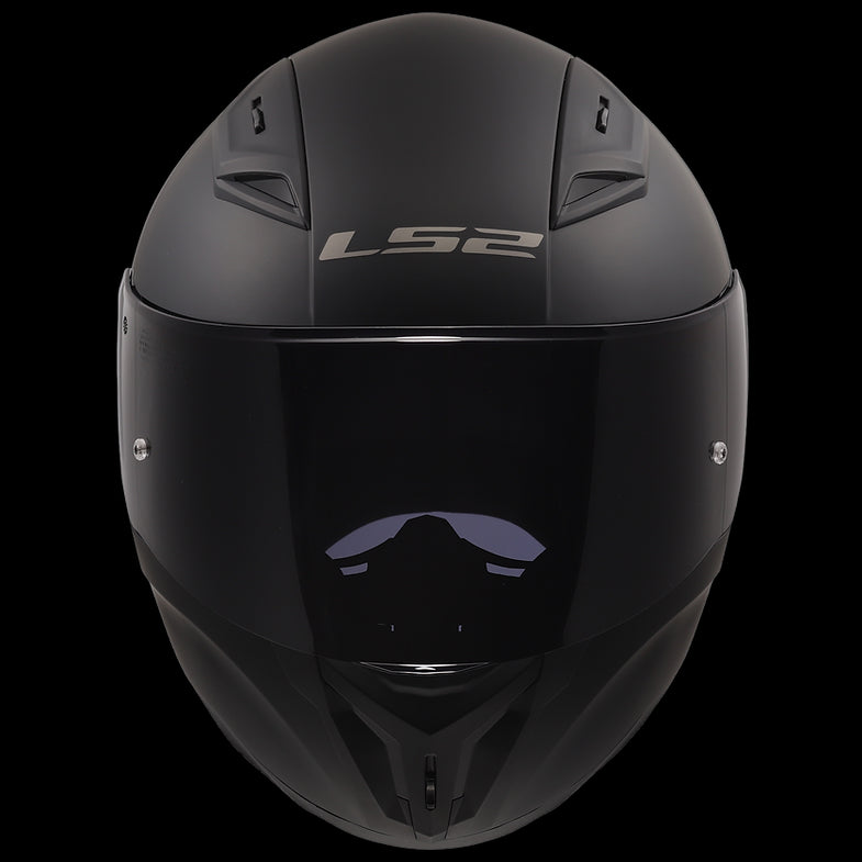 LS2 Centric Motorcycle Helmet w/ Dk Smoke Shield Matte Blk