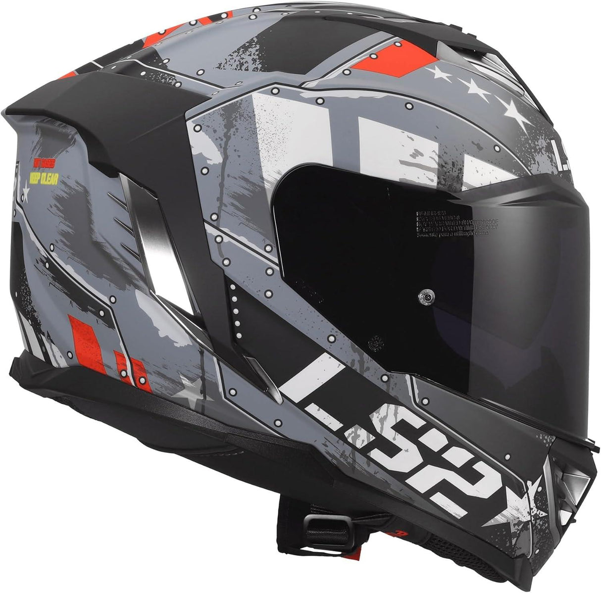 LS2 Assault III Trench Matt Gunmetal Gray Motorcycle Helmet
