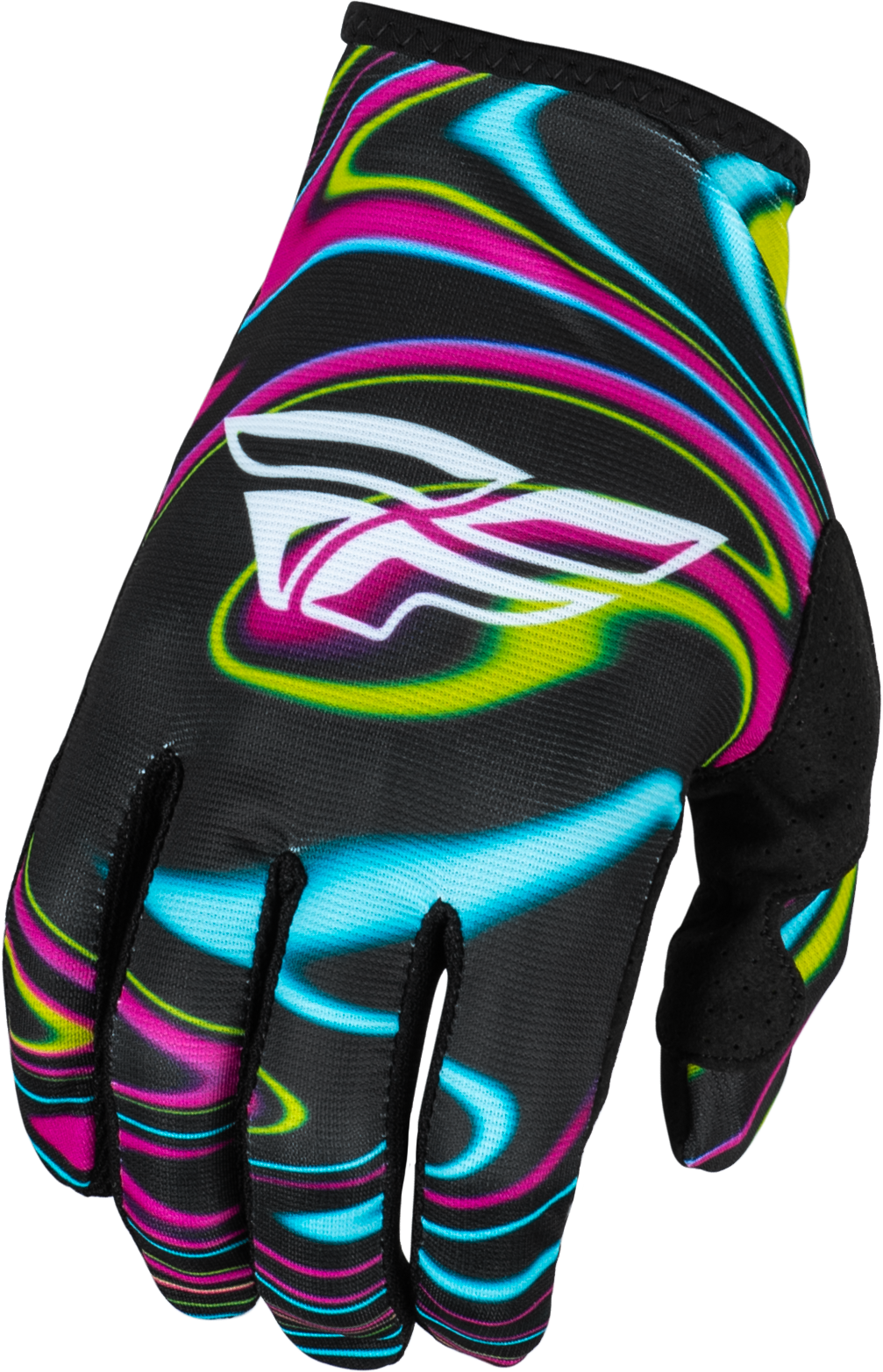 Lite Warped Gloves Black/Pink/Electric Blue Xs - Cycle City Outdoors