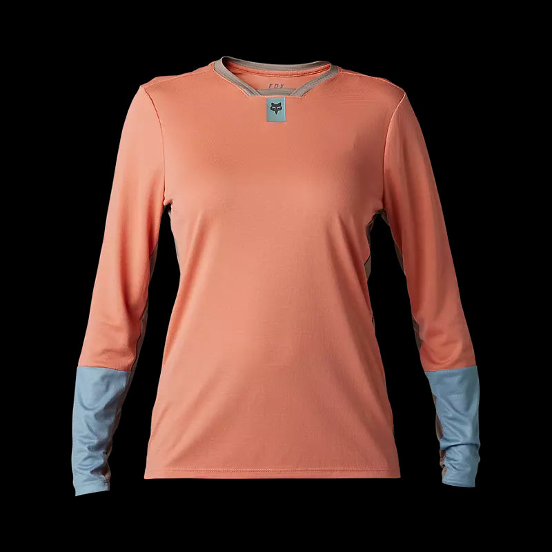 Fox Racing - Womens Defend Long Sleeve Jersey - Salmon - S
