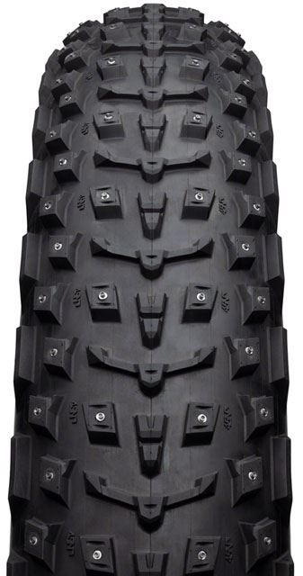 45NRTH Dillinger 5 Studded Fat Bike Tire - 26x4.6 Black | 258 Concave Carbide Aluminum Studs | 120 TPI Tubeless