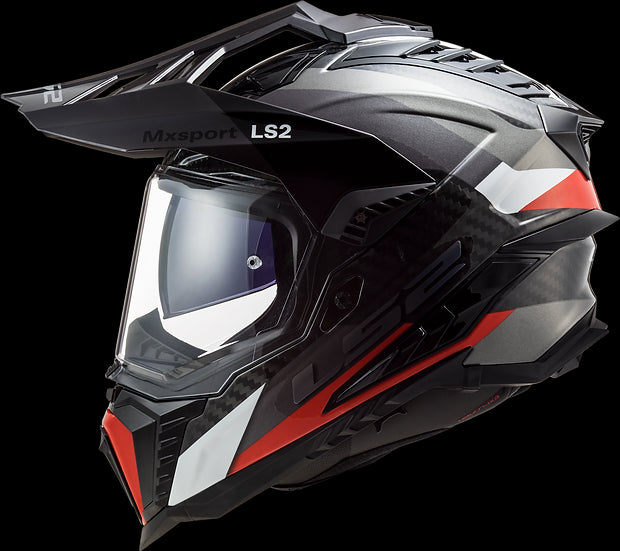 LS2 - Explorer C Adventure Helmet - Matte Gray/Red - L (Open Box)