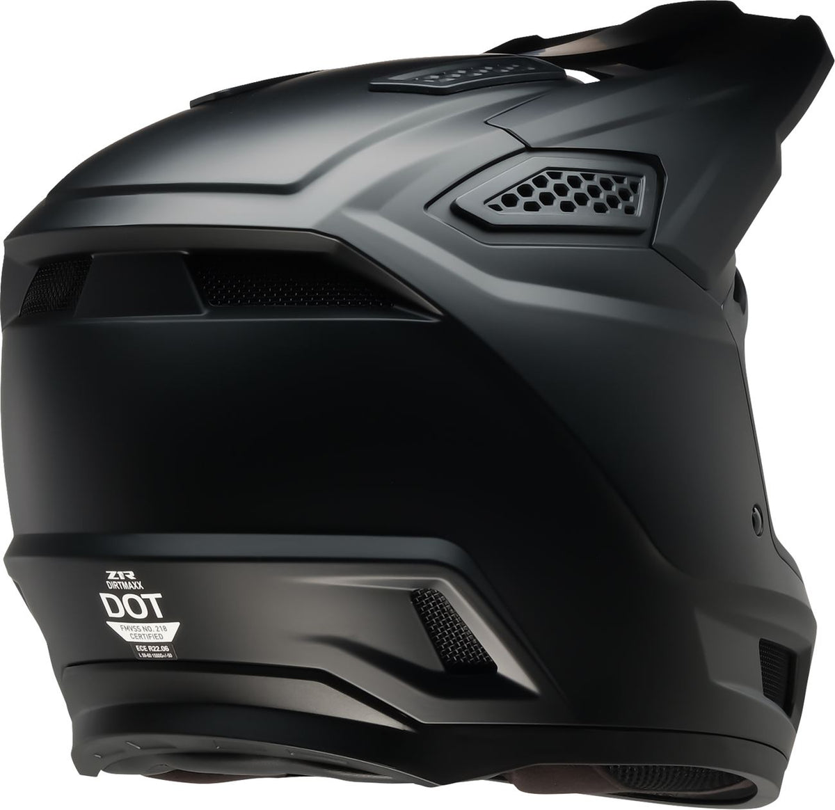 Z1R Dirt Maxx Solid Helmet | White / Black | XS–4XL