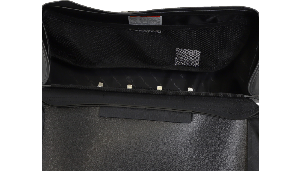 Saddlemen Drifter Slant XJB Motorcycle Saddlebag | Leather Straps & Hidden Quick-Release Buckles