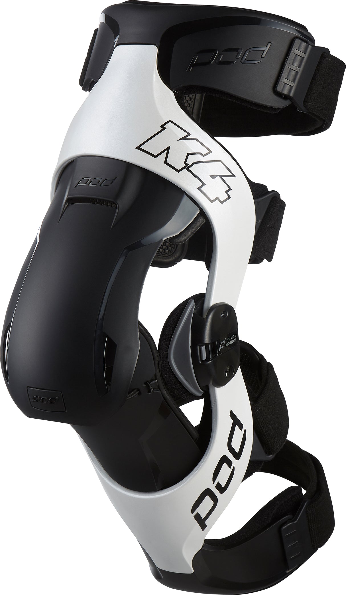 K4 V2.0 Knee Brace (Rt) White/Black Md/Lg - Cycle City Outdoors