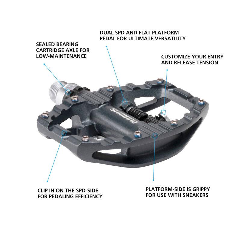 Shimano PEDAL PD-EH500 SPD PEDAL LIGHT ACTION W/CLEAT (SM-SH56)
