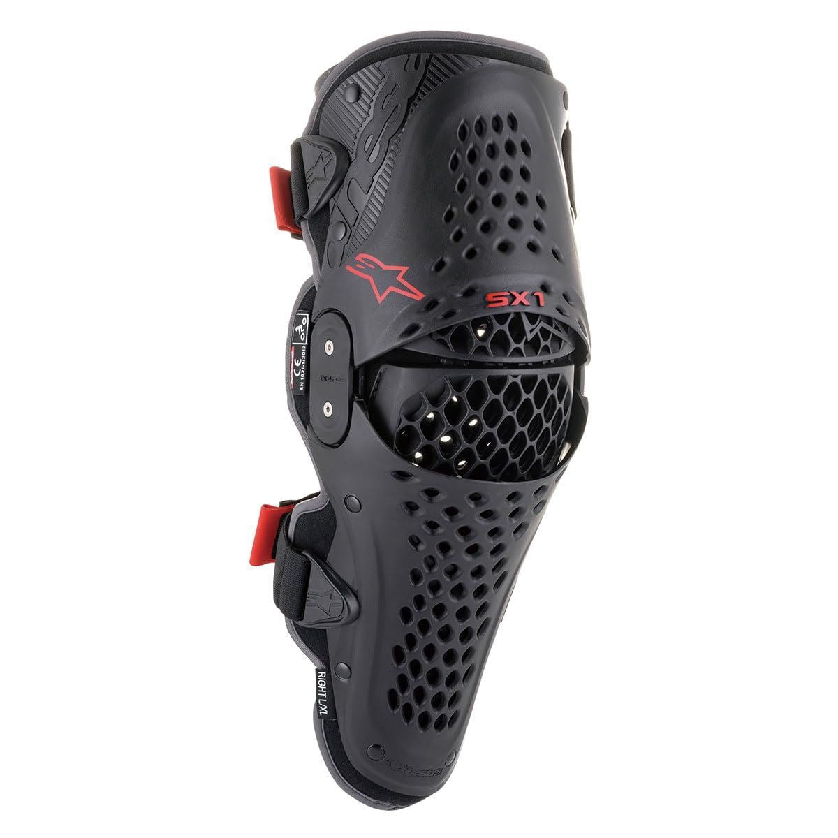 Alpinestars - SX1 v2 Knee Guards - L/XL / Black/Red
