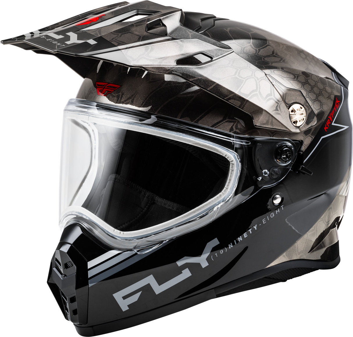 Trekker Cw Conceal Helmet Dual Shld Black/Grey/White Md - Cycle City Outdoors