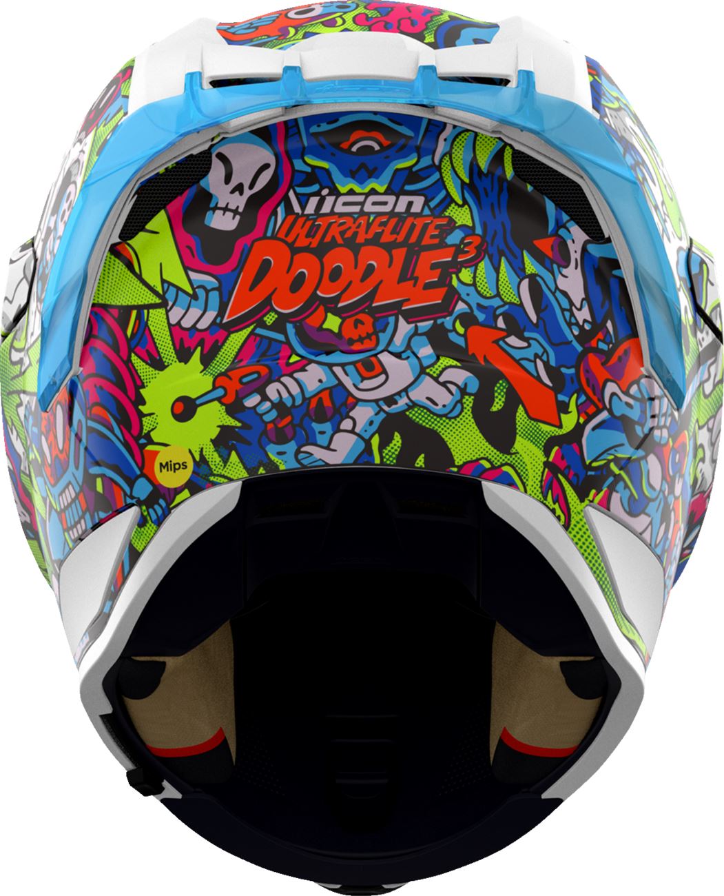 ICON Ultraflite Helmet - Doodle 3 - MIPS® - Blue