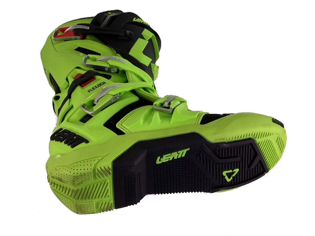 Leatt - Boot Moto 5.5 FlexLock - Lime - 10 Open Box Sample