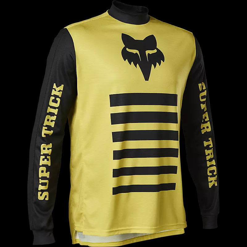 Fox Racing - Defend Ls Jersey Supertrick - Pr Ylw - L