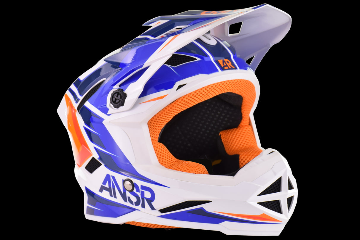 ANSR - A15 BMX Faze Helmet - Blue Orange - Youth Medium (open Box)