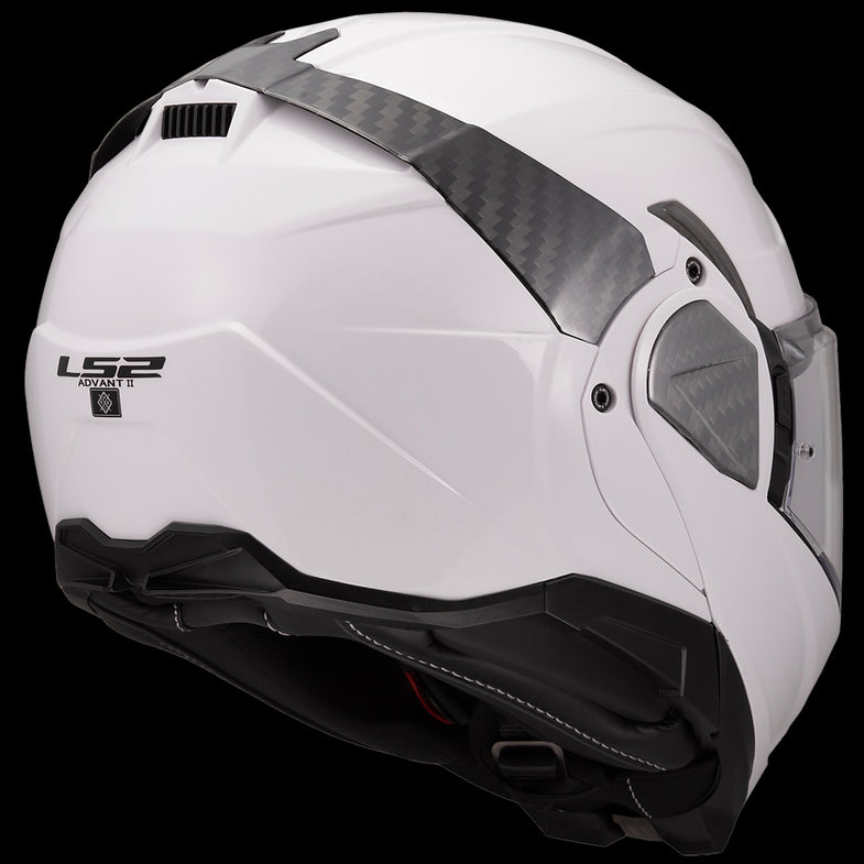 LS2 - Advant II Solid Gloss White Modular Helmet