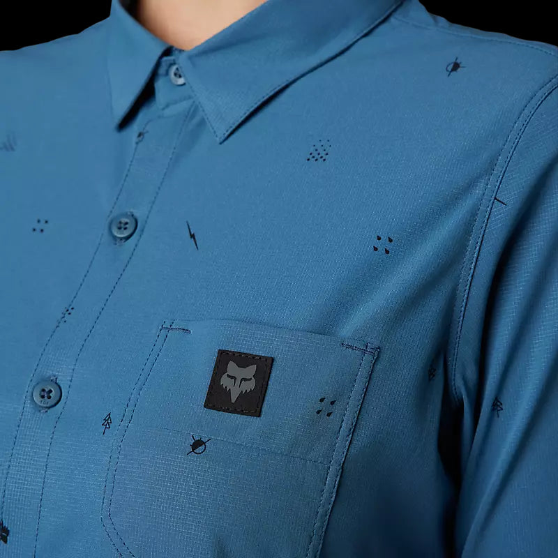 Fox Racing - Womens Ranger Ss Woven Jersey - Drk Slt - S