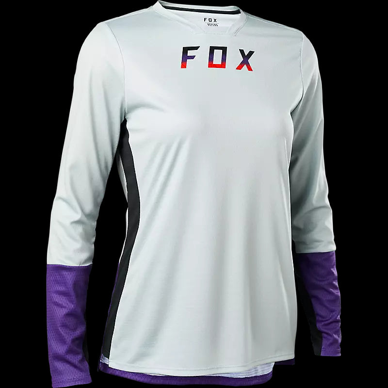 Fox Racing - Womens Defend Special Edition Long Sleeve Jersey - Boulder Grey - S