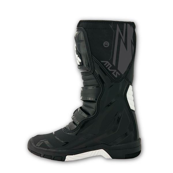 Atlas Youth Traction MX Boots Black Size 4