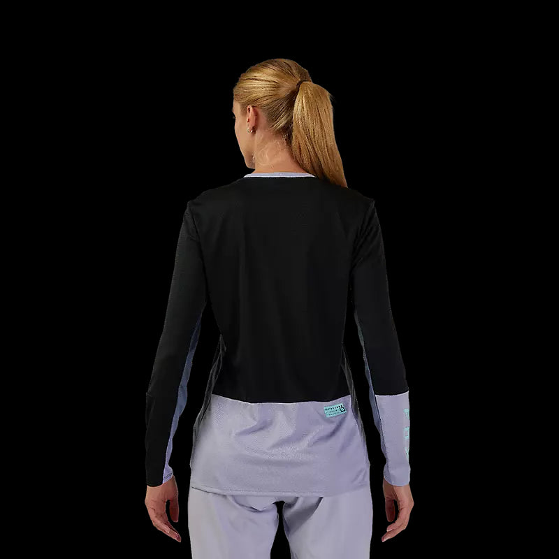 Fox Racing - Womens Defend Race Long Sleeve Jersey - Black - S