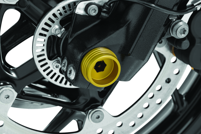 Kuryakyn Lodestar Front Axle Slider Gold - Cycle City Outdoors