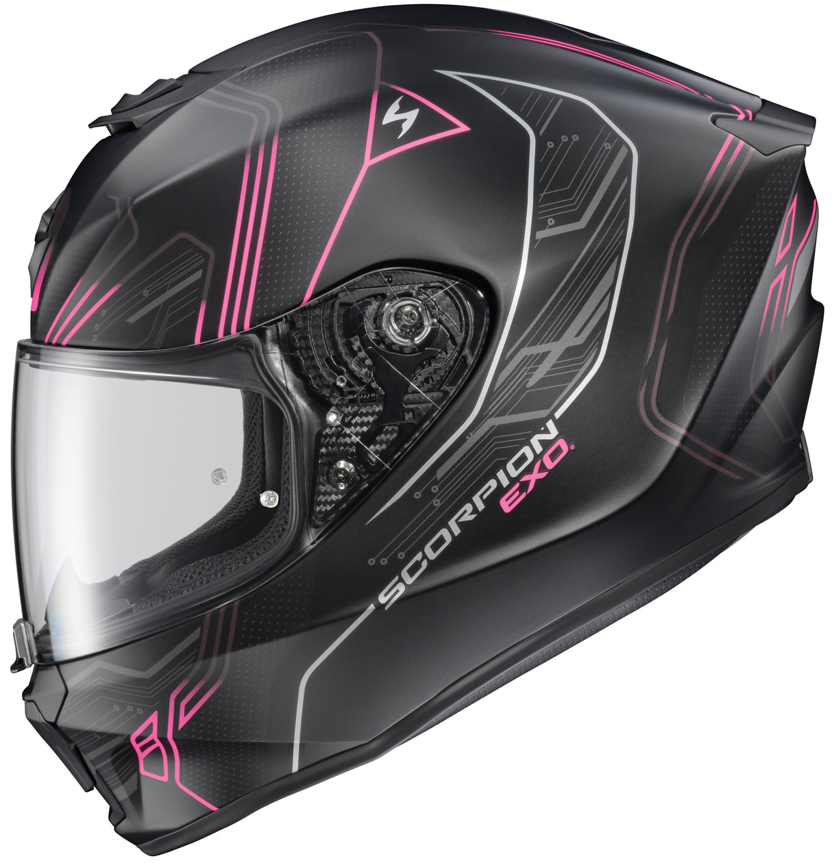 Scorpion - Exo R330 Full Face Helmet Bendr White/Pink Lg