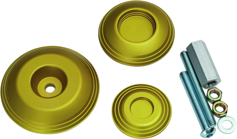 Kuryakyn Lodestar Rear Axle Sliders-BMW-Gold - Cycle City Outdoors