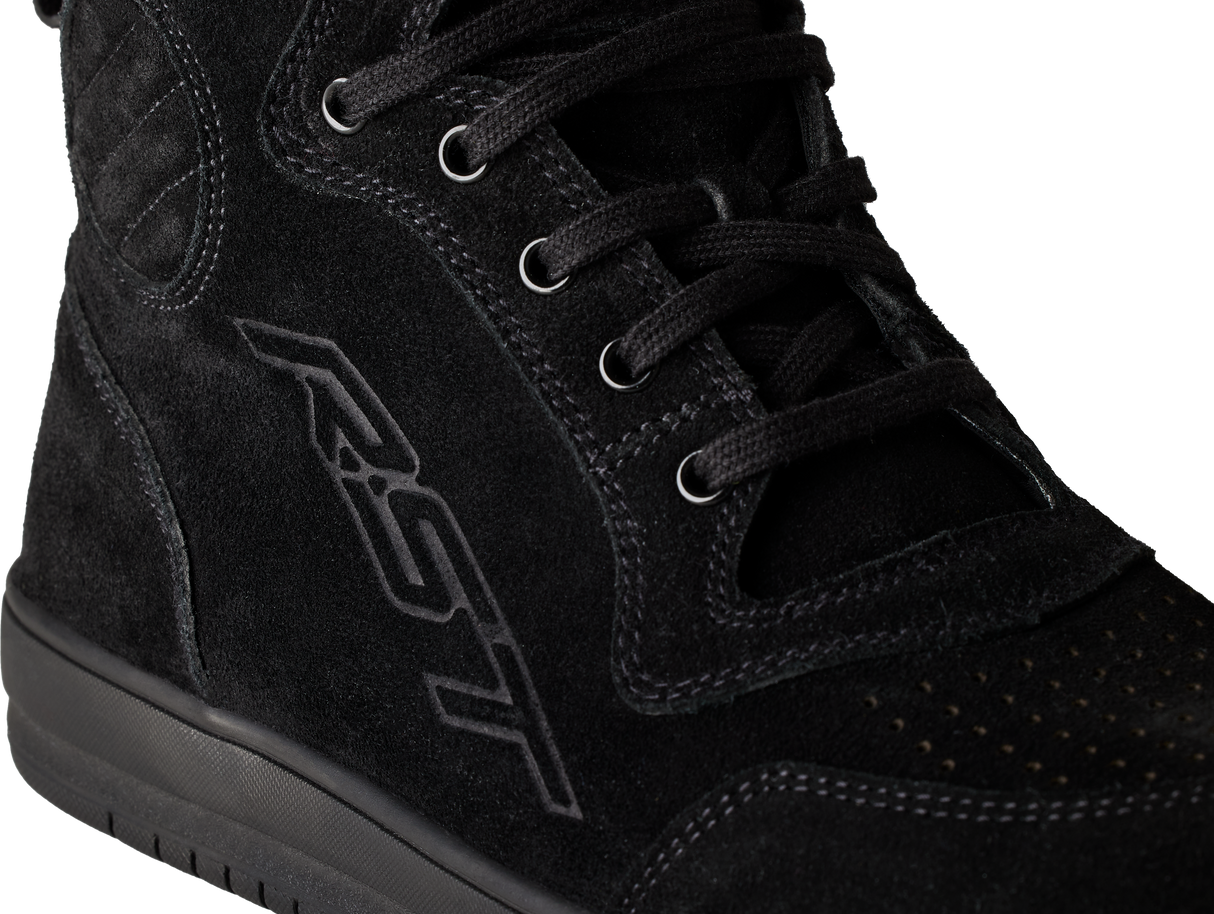 Hitop Moto Sneaker Ce Boot Black Suede Sz 12