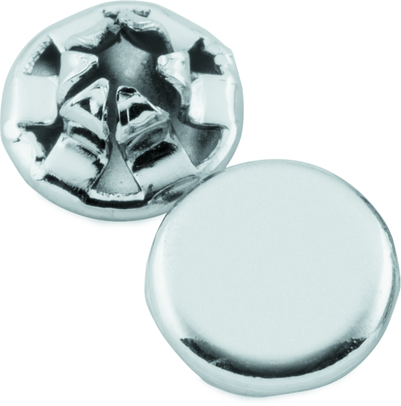 Kuryakyn Custom End Plugs Chrome For 1/4inch Allen Bolts (Set of 10) - Cycle City Outdoors