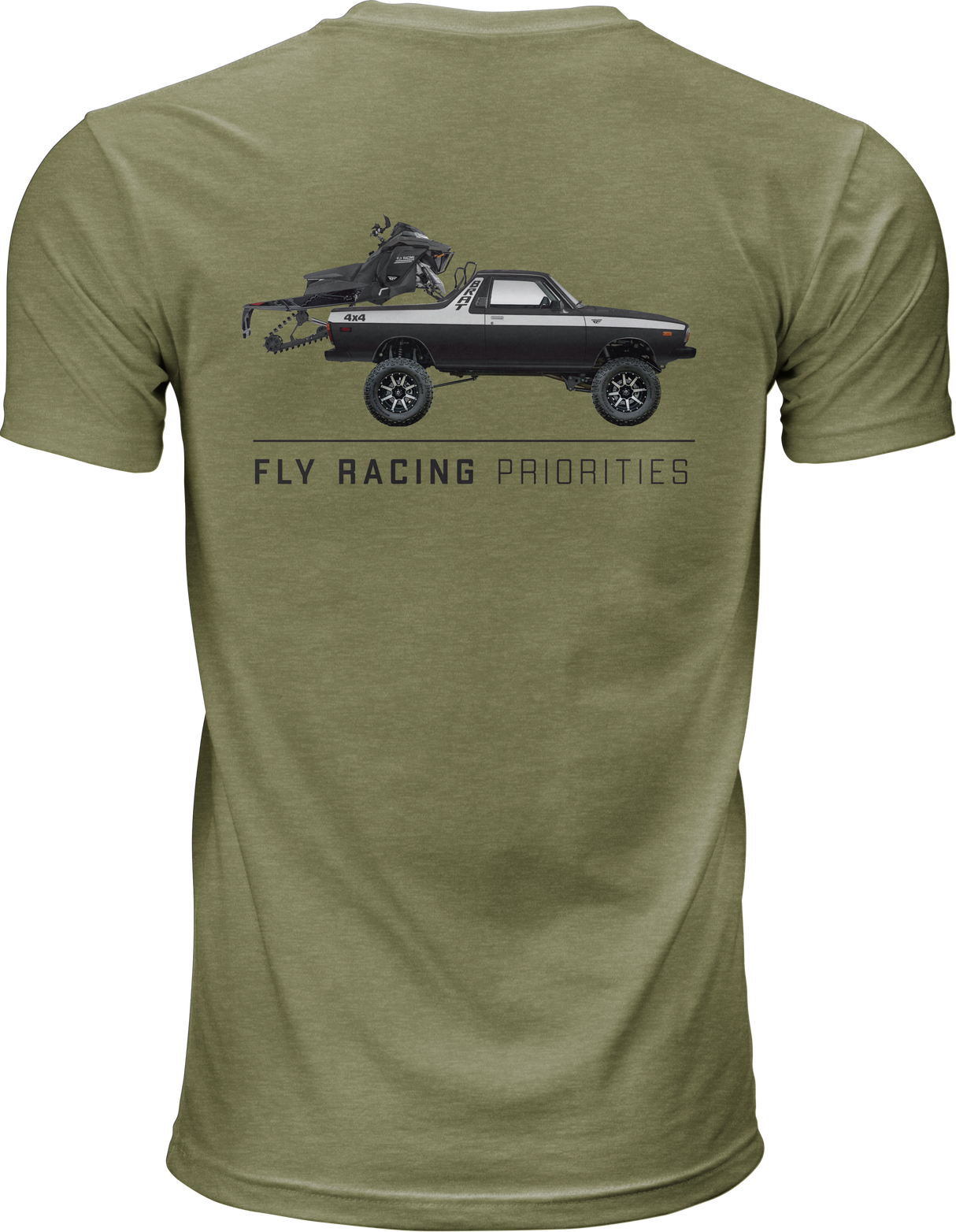 Fly Priorities Tee Light Olive Md - Cycle City Outdoors