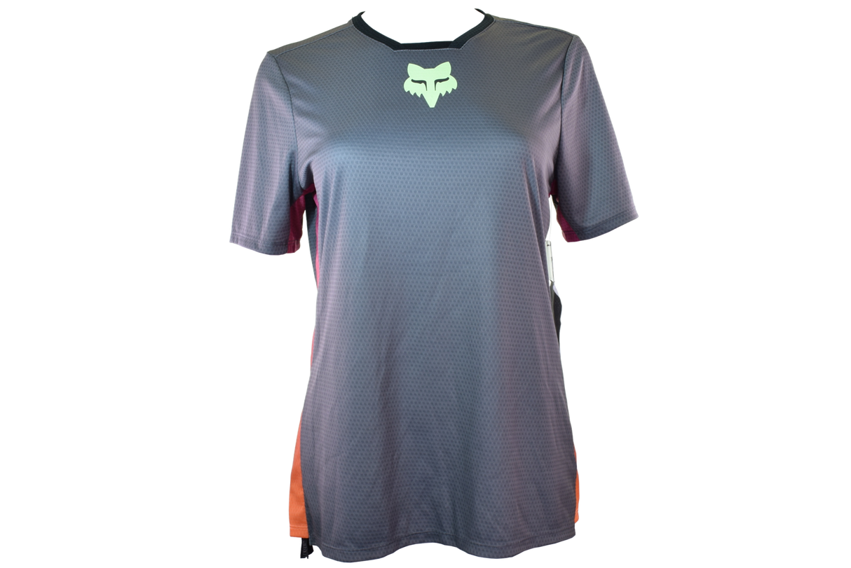 Fox Racing - Womens Defend Race Ss Jersey - Pewter - S