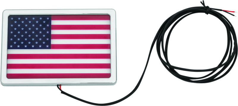 Kuryakyn Freedom Flag LED 4in X 6in Chrome - Cycle City Outdoors