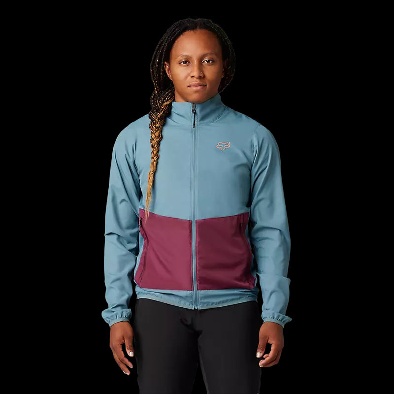 Fox Racing - Womens Ranger Wind Jacket - Sea Fm - S