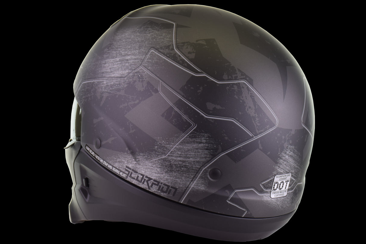 ScorpionEXO - Covert Solid Helmet - Matte Black - XL (open box)