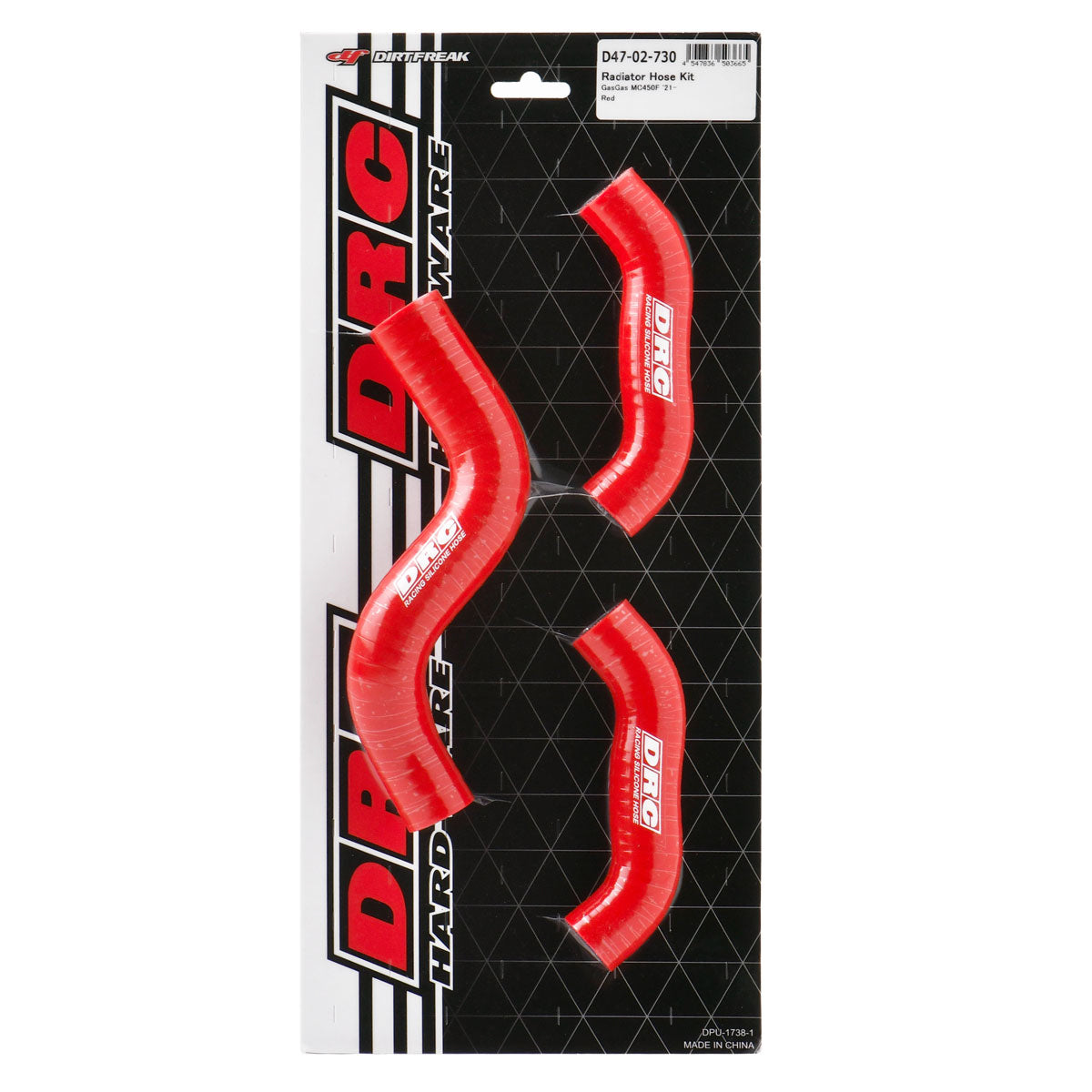 DRC Zeta Radiator Hose Kit Gasgas Red 21-23 MC 450F