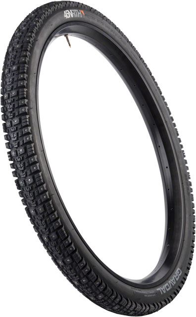 45NRTH Gravdal Studded Winter Road Tire - 26x2.0 | 216 Carbide Steel Studs | 33 TPI