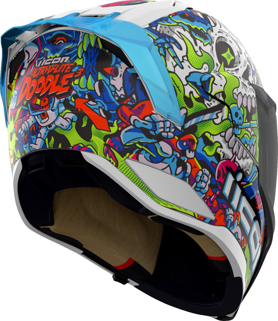 ICON Ultraflite Helmet - Doodle 3 - MIPS® - Blue