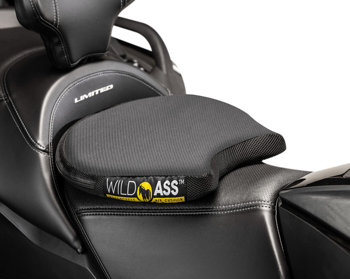 Wild Ass Smart Air Gel Motorcycle Seat Cushion, Black