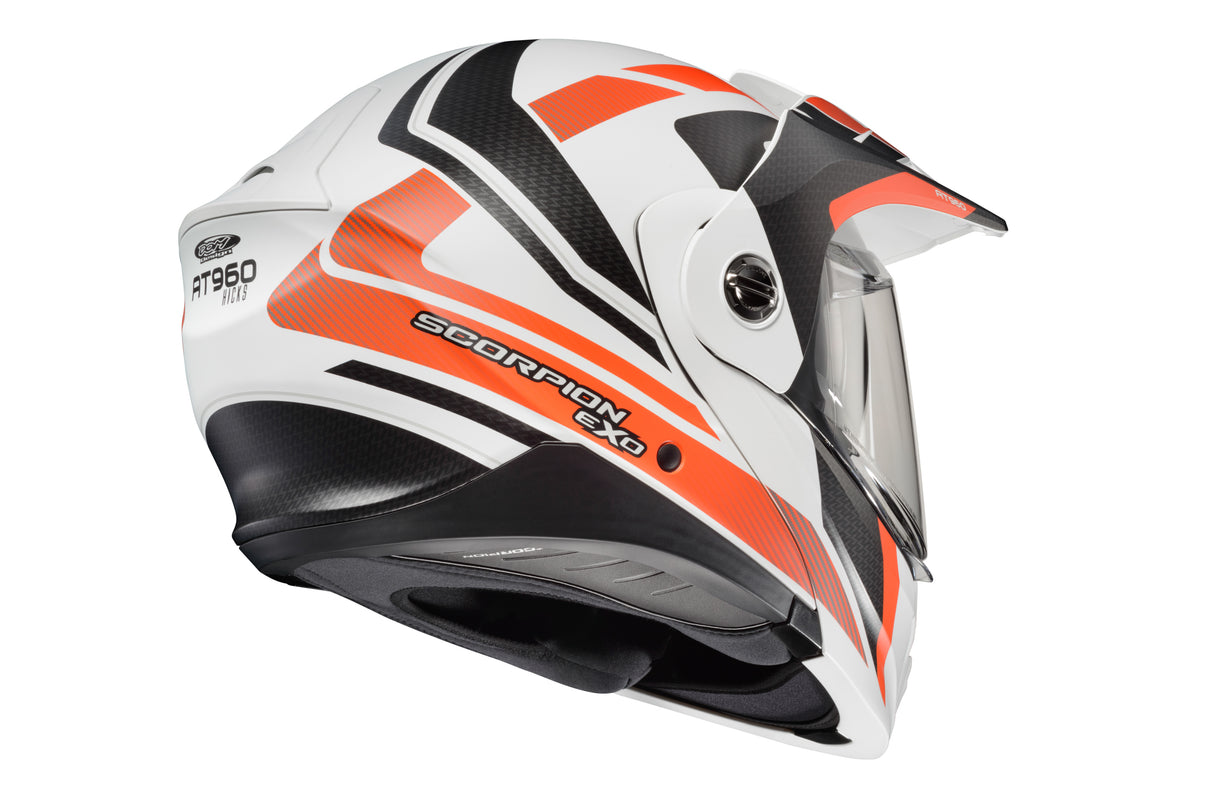 Scorpion - Exo At960 Modular Helmet Hicks White/Orange 2x