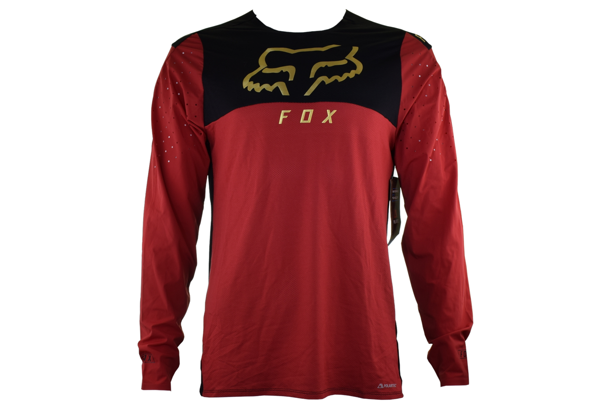 Fox Racing - Flexair Delta Long Sleeve Jersey - Black/Red - L