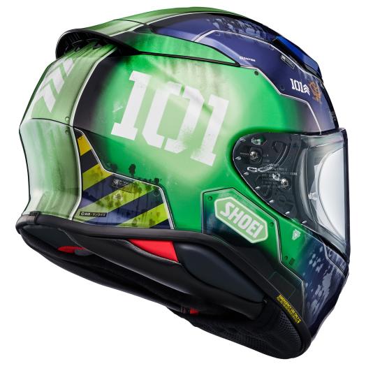 Shoei RF-1400 MS-05 Zaku I TC-11 Full-Face Motorcycle Helmet | AIM+ Shell & Pinlock EVO Included