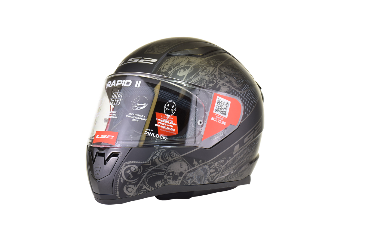 LS2 - Rapid II Crypt - Full Face Helmet - Matte Black