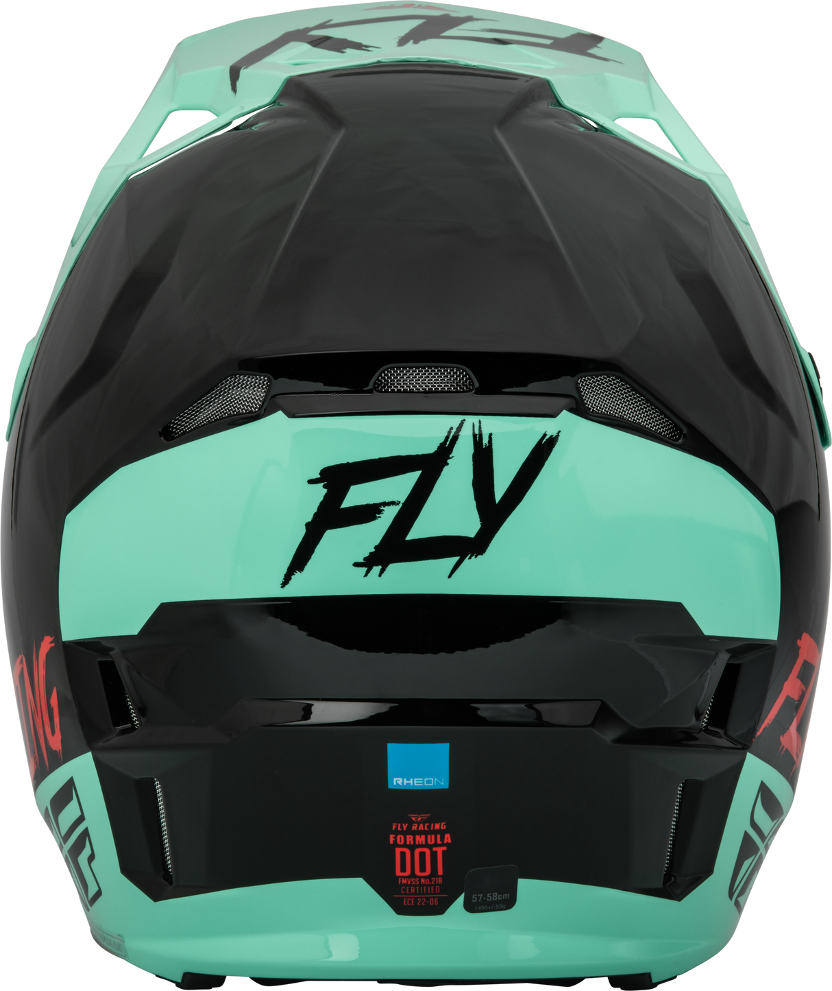 Youth Formula Cp S.E. Rave Helmet Black/Mint/Red Yl - Cycle City Outdoors