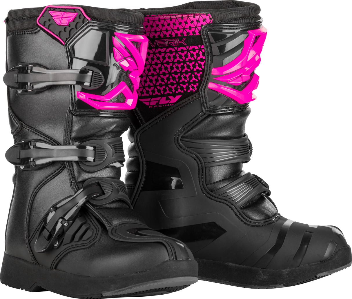 Youth Maverik Boots Pink/Black Sz 02 - Cycle City Outdoors