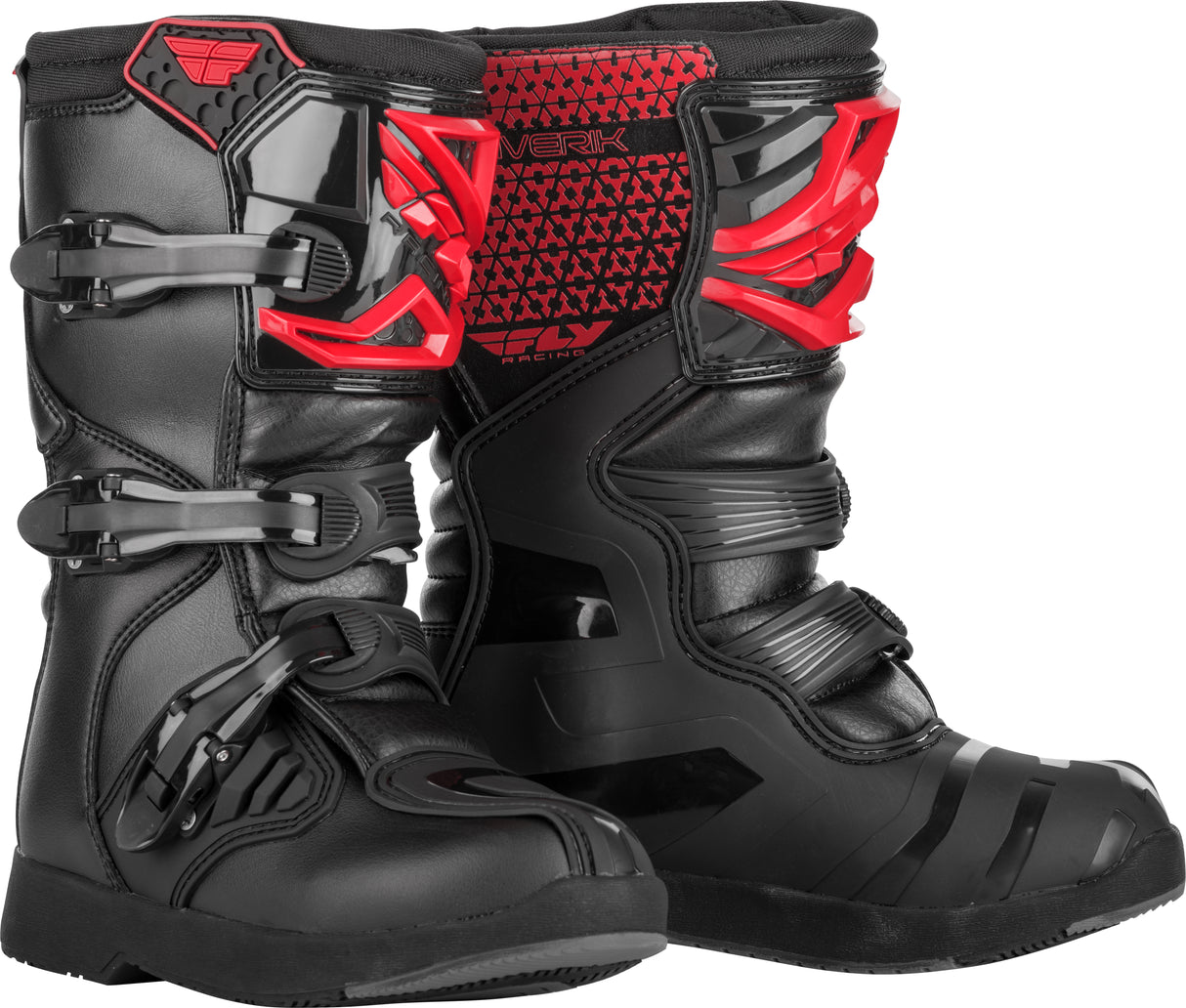 Youth Maverik Boots Red/Black Sz 06 - Cycle City Outdoors