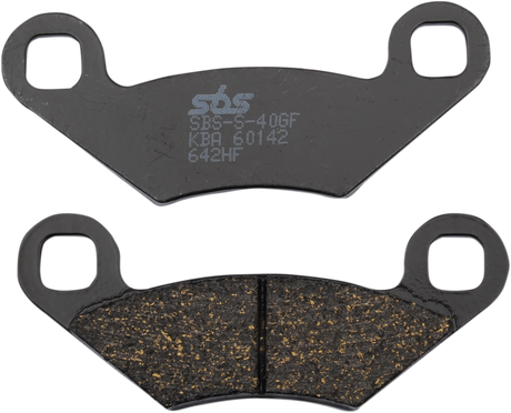 SBS HF Series Organic Base Front Brake Pads - 642HF (Polaris Sportsman 570 / Ranger 570 (Mid-Size) EFI / Sportsman 570 Touring 2002–2019)