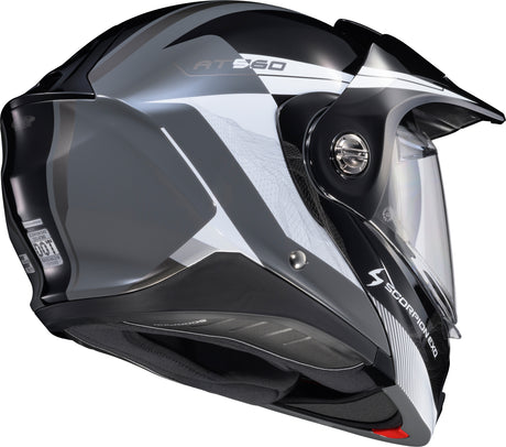Exo At960 Modular Helmet Topographic 2 Blk/Wht/Grey Md