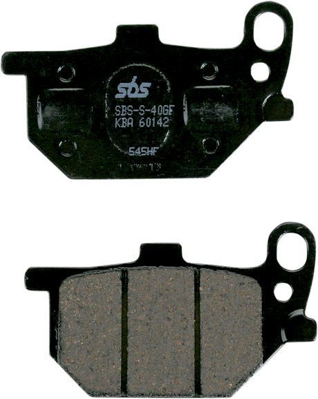 SBS HF Series Organic Base Front Brake Pads - 545HF (Honda / Victory / Kawasaki 1997–2023)