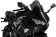 Puig Hi-Tech Parts 3881F Race Windscreen - 19" - Dark Smoke - Kawasaki | Street