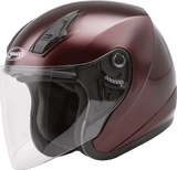 GMAX OF-17 Open Face Helmet - Wine Red - G317105N