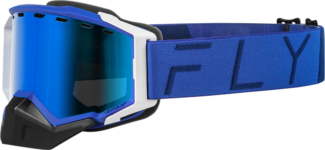 Zone Pro Snow Goggle Blue W/ Blue Mir/Plrzd Smoke Lens - Cycle City Outdoors
