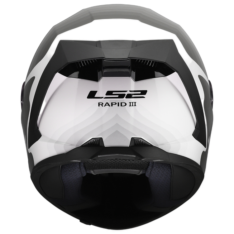 LS2 Rapid III Motorcycle Helmet Flow Gloss White / Gray / Black