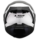 LS2 Rapid III Motorcycle Helmet Flow Gloss White / Gray / Black